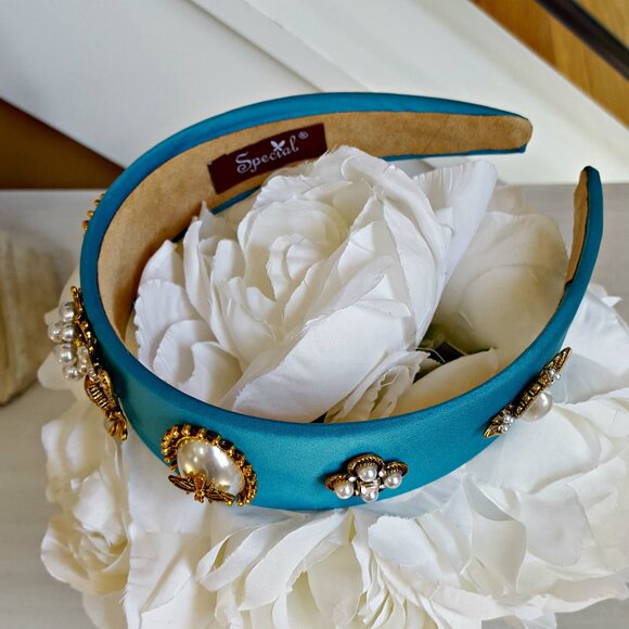 NEW! EXQUISITE Baroque QUEEN BEE Elegant HEADBAND - Picture 5 of 6